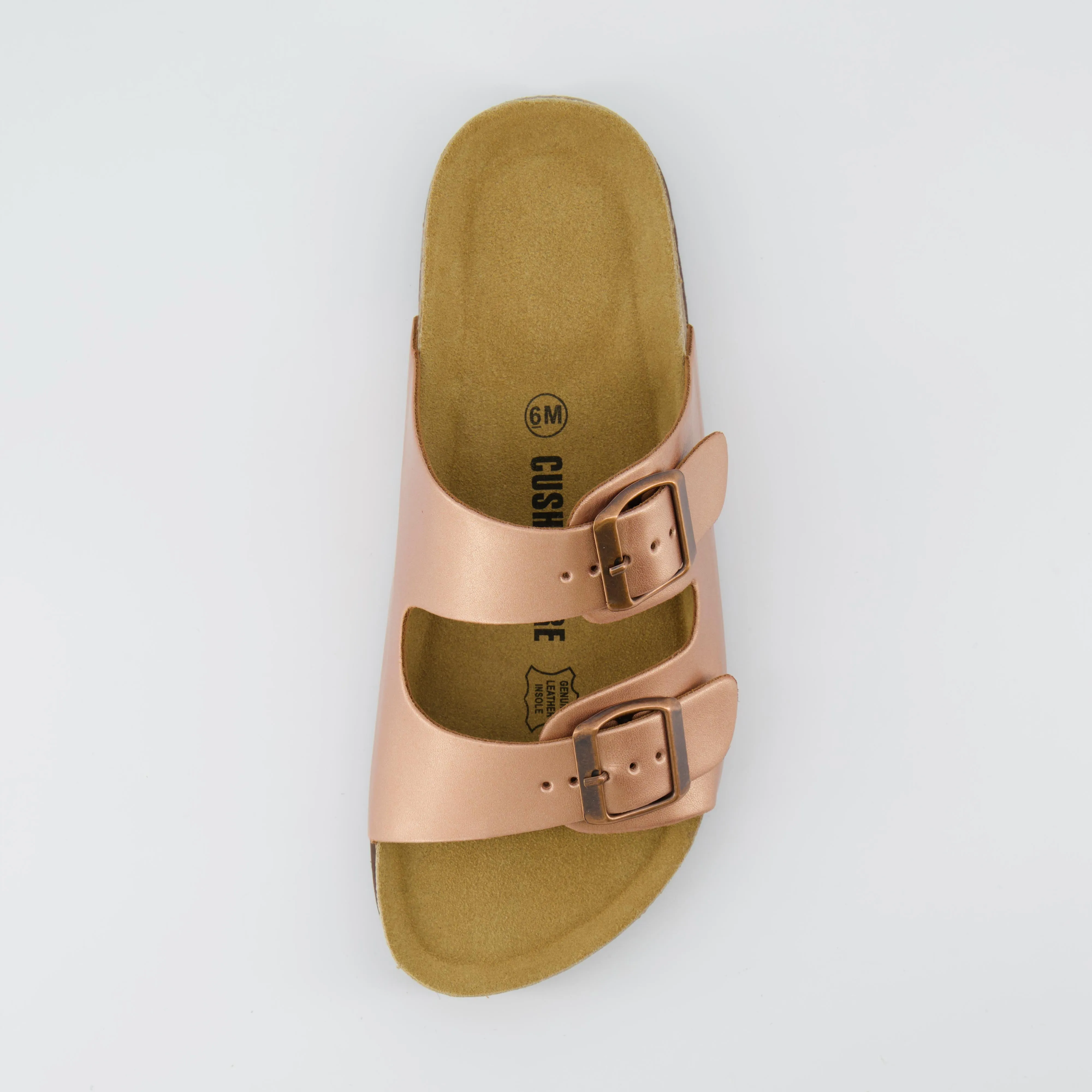 Lane Cork Footbed Sandal Metallics