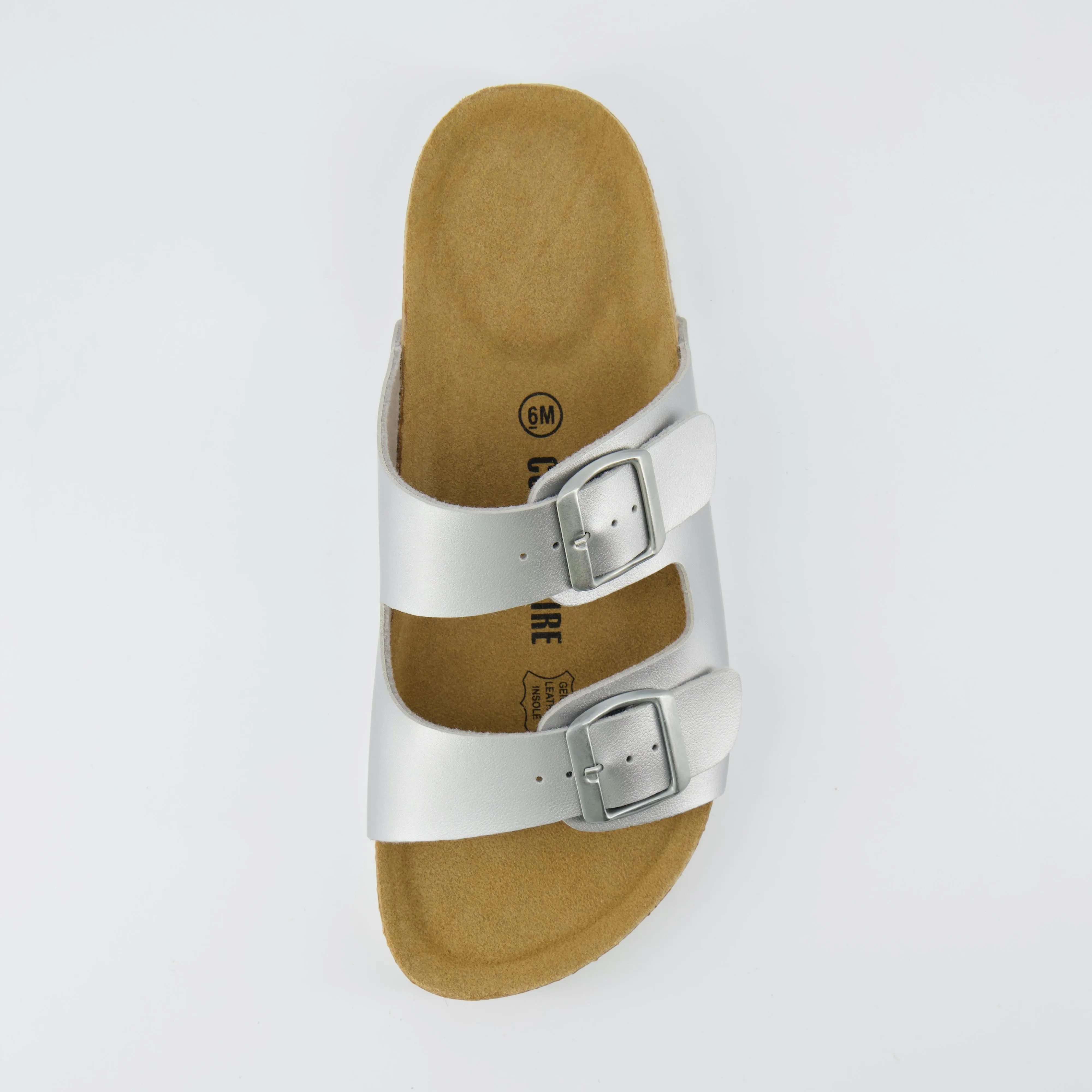 Lane Cork Footbed Sandal Metallics