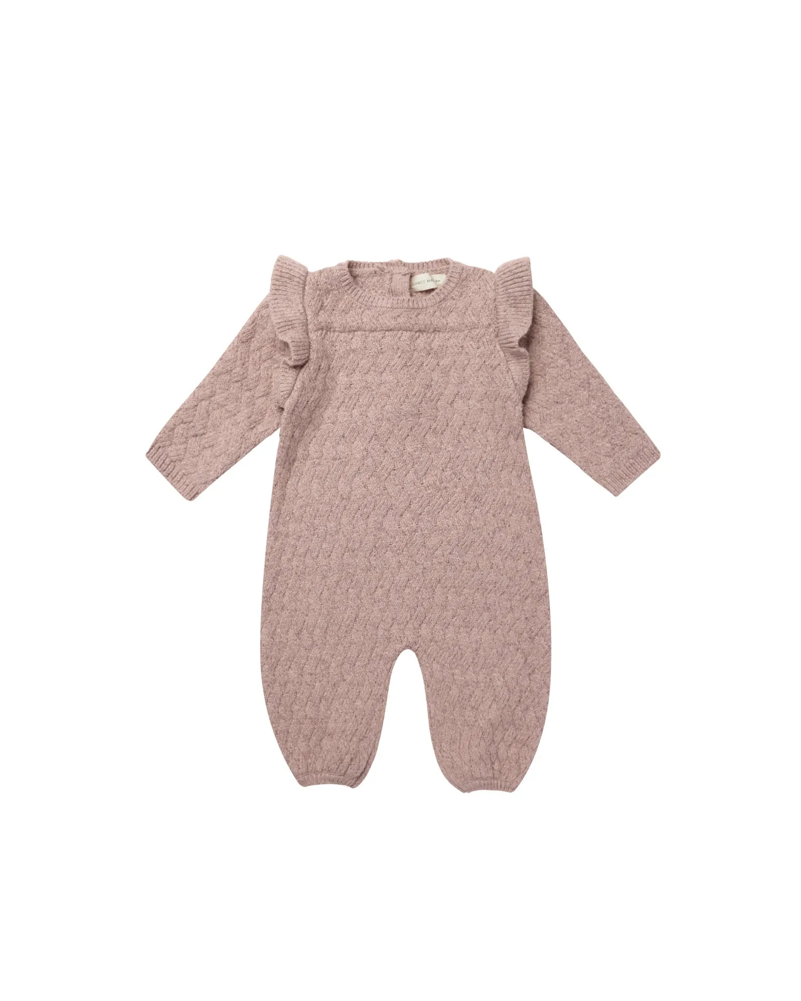 Long Sleeve Mira Knit Romper | Mauve