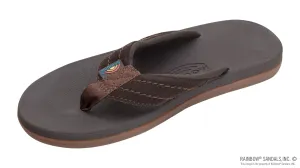 Men's East Cape - Molded Rubber with Natural Suede Strap -  Dark Brown - EASTCAPE-DKBR