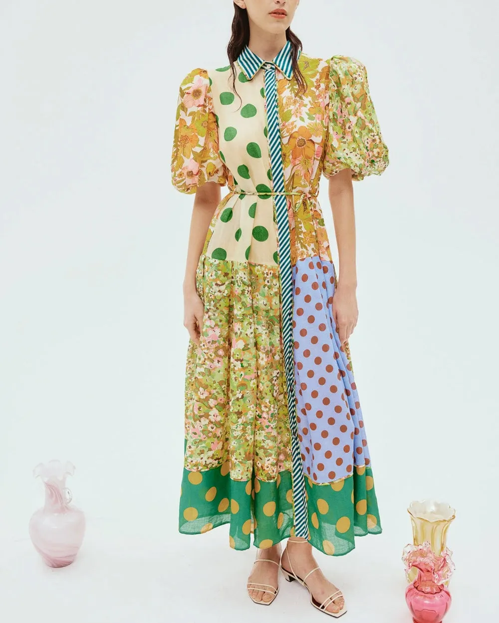 Multicolor Finn Shirtdress