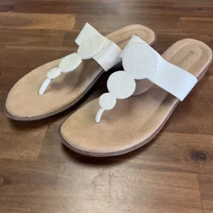 Naturalizer Beaded Strap Wedge Sandals 9.5