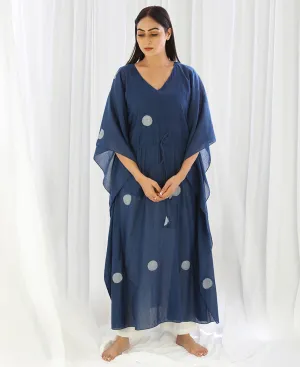 Navy Kaftan Dress