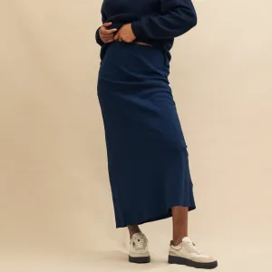 Nobody's Child Navy Slip Mila Midi Skirt