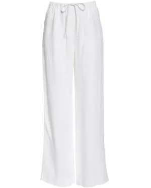 Optic White Drawstring Hemp Pant