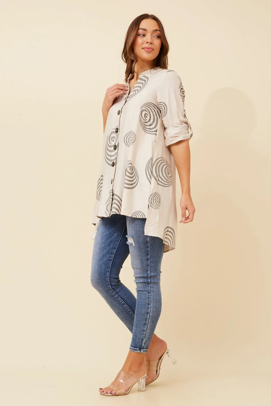 PATIA ABSTRACT PRINT SHIRT