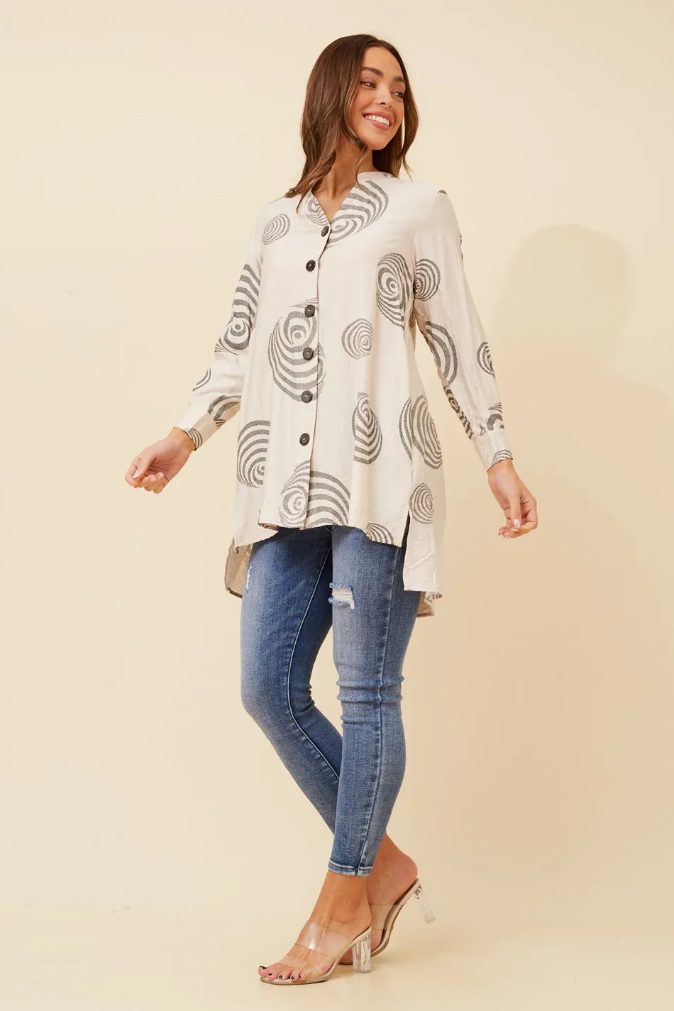 PATIA ABSTRACT PRINT SHIRT
