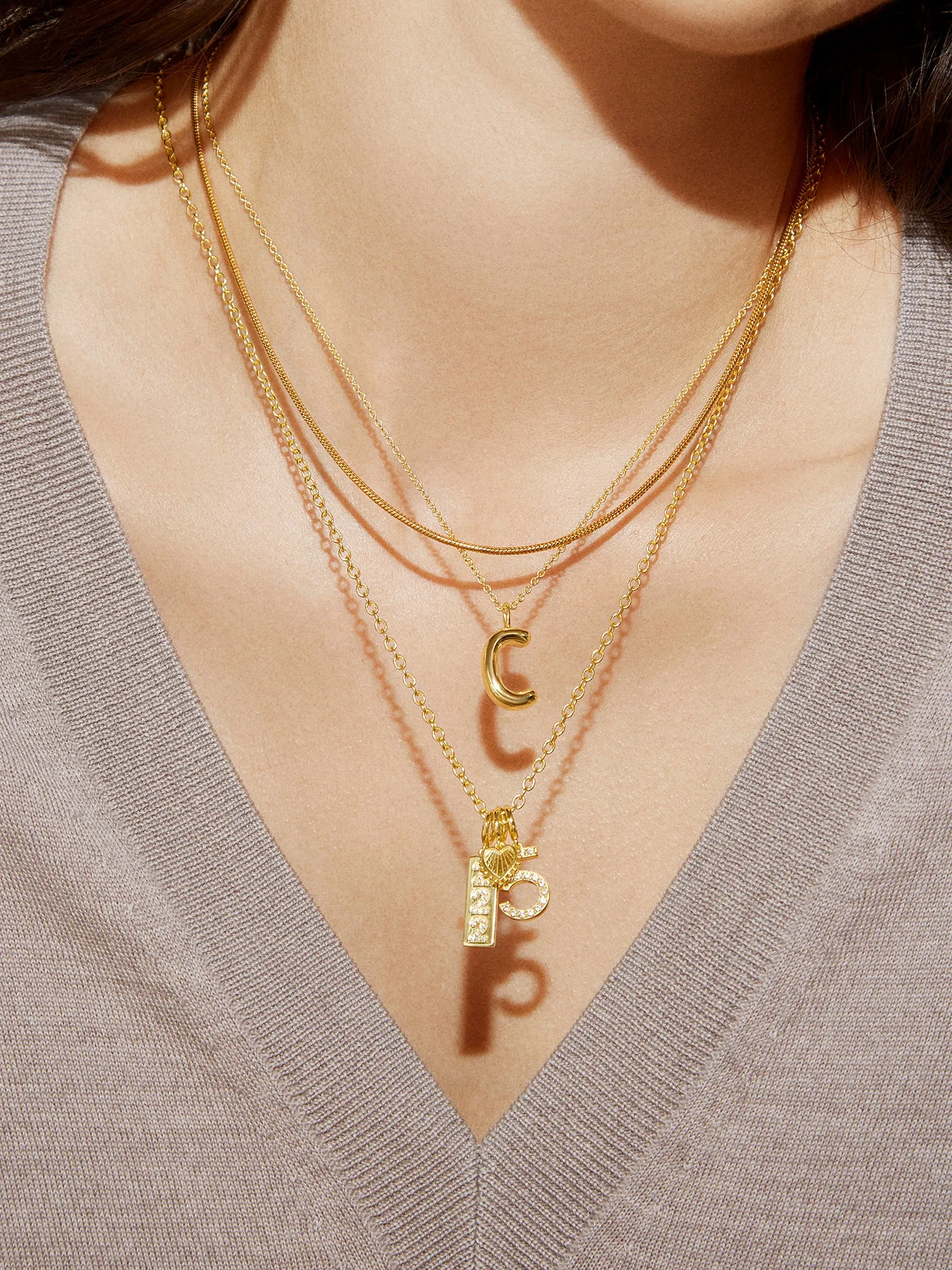 Pavé Number Cluster Charm - 0