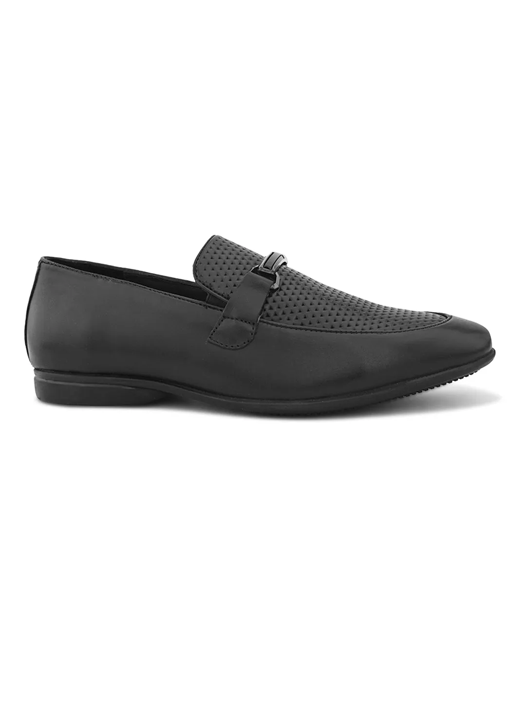 Pelle Albero Black Leather Comfortable/Lightweight Mocassion
