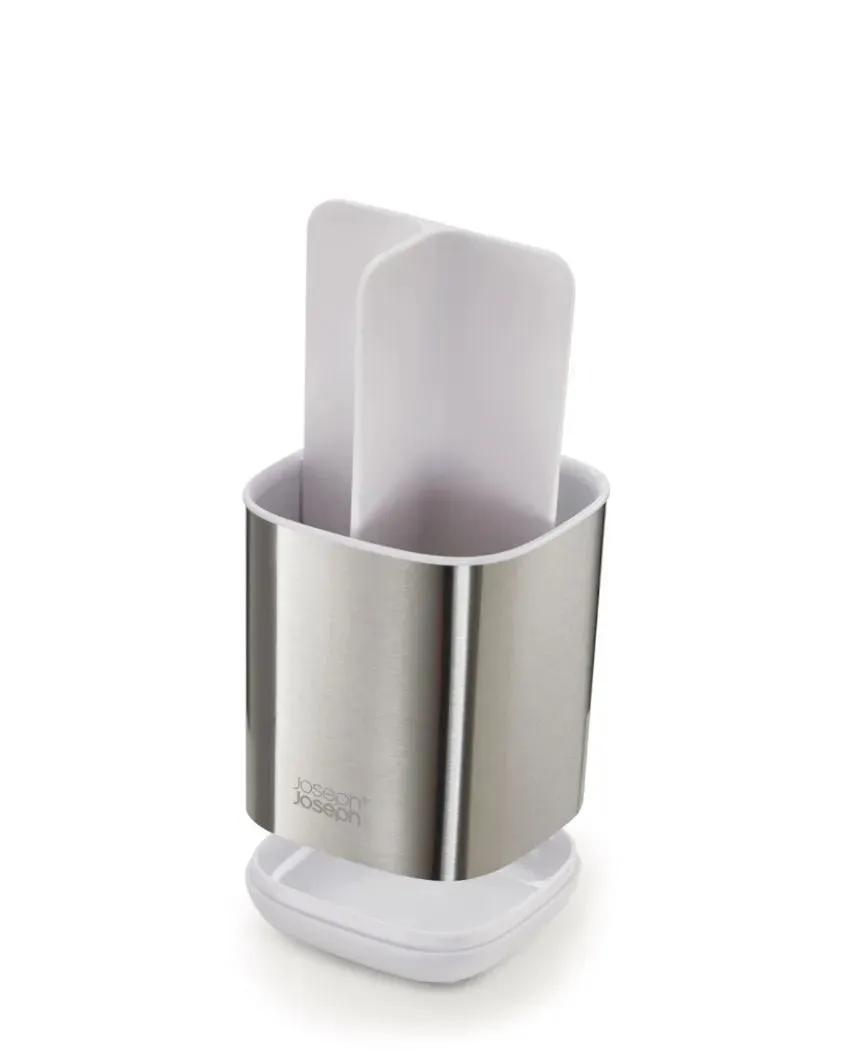 Polypropylene Easy Store Steel Toothbrush Caddy