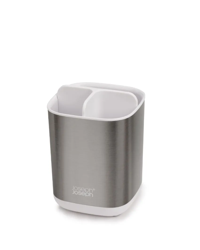 Polypropylene Easy Store Steel Toothbrush Caddy