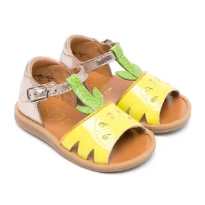 Poppy Agrume Leather sandals