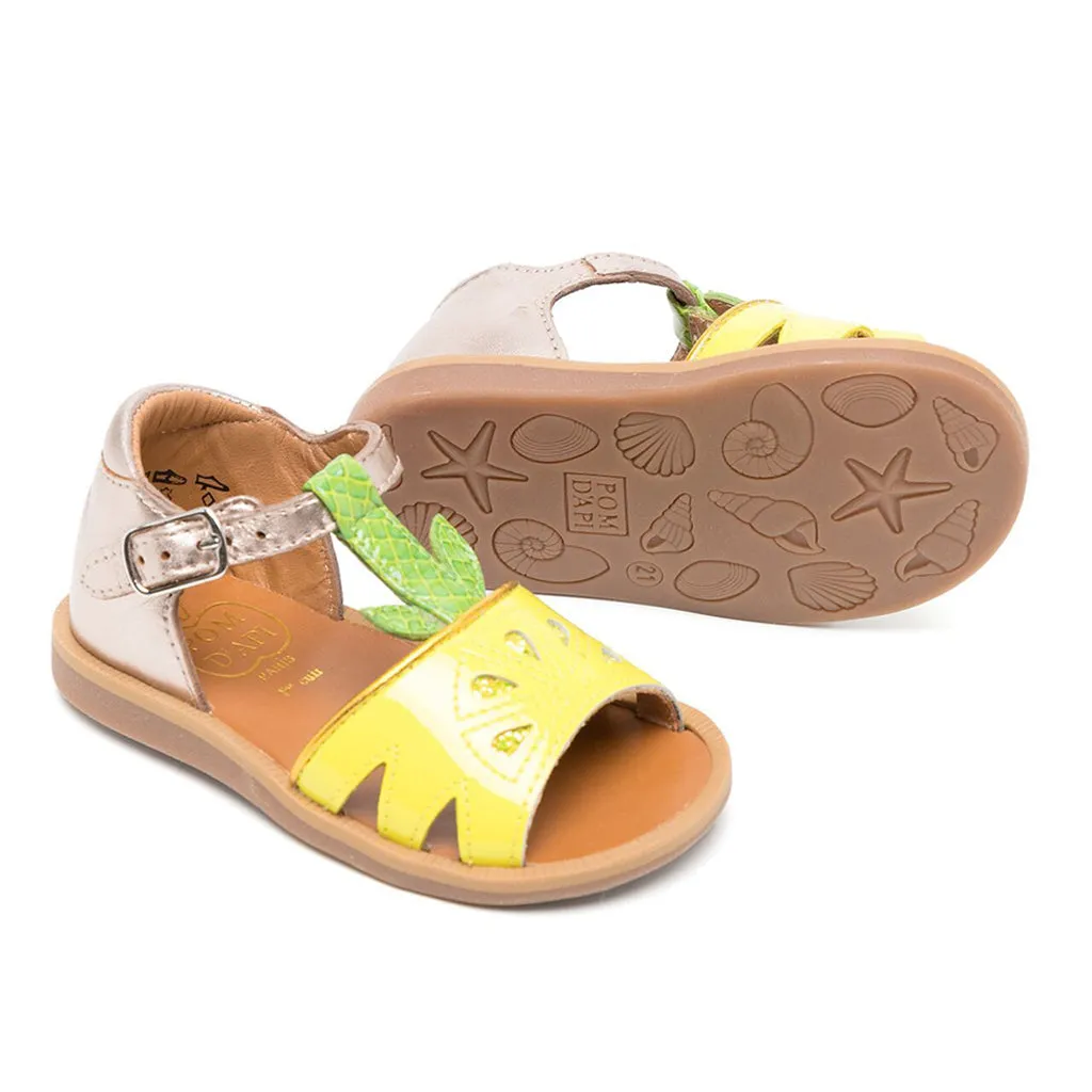 Poppy Agrume Leather sandals