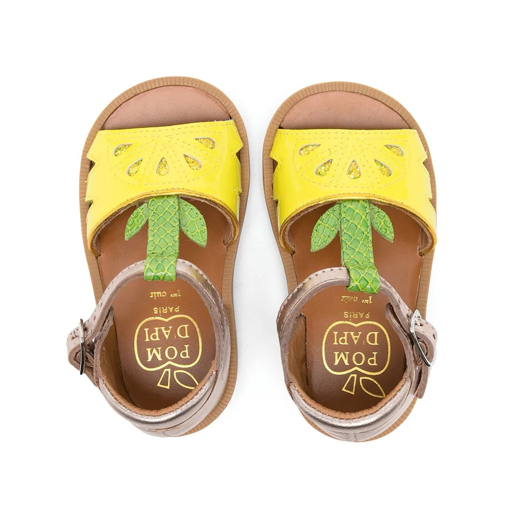 Poppy Agrume Leather sandals