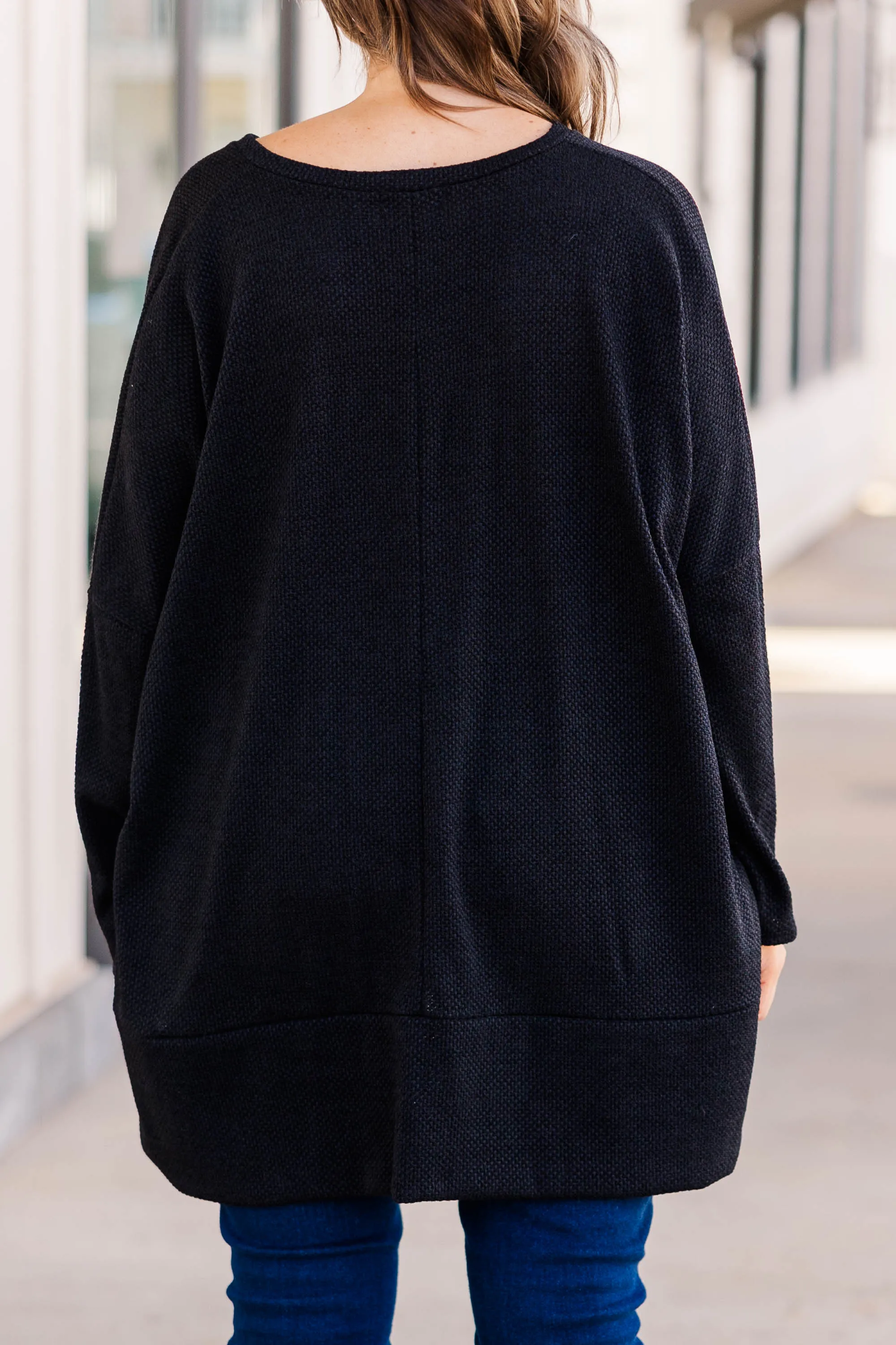 Precious Poetry Tunic, Black