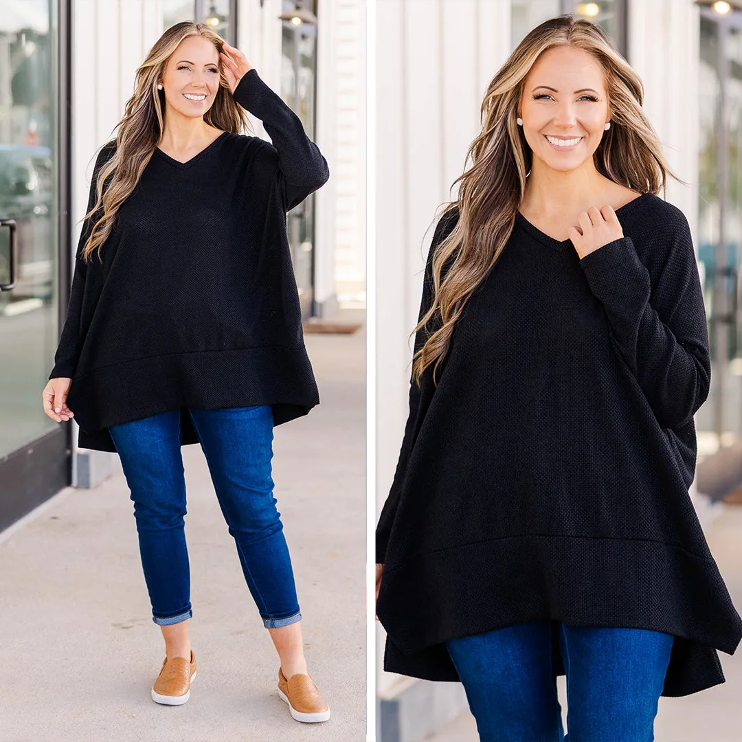 Precious Poetry Tunic, Black