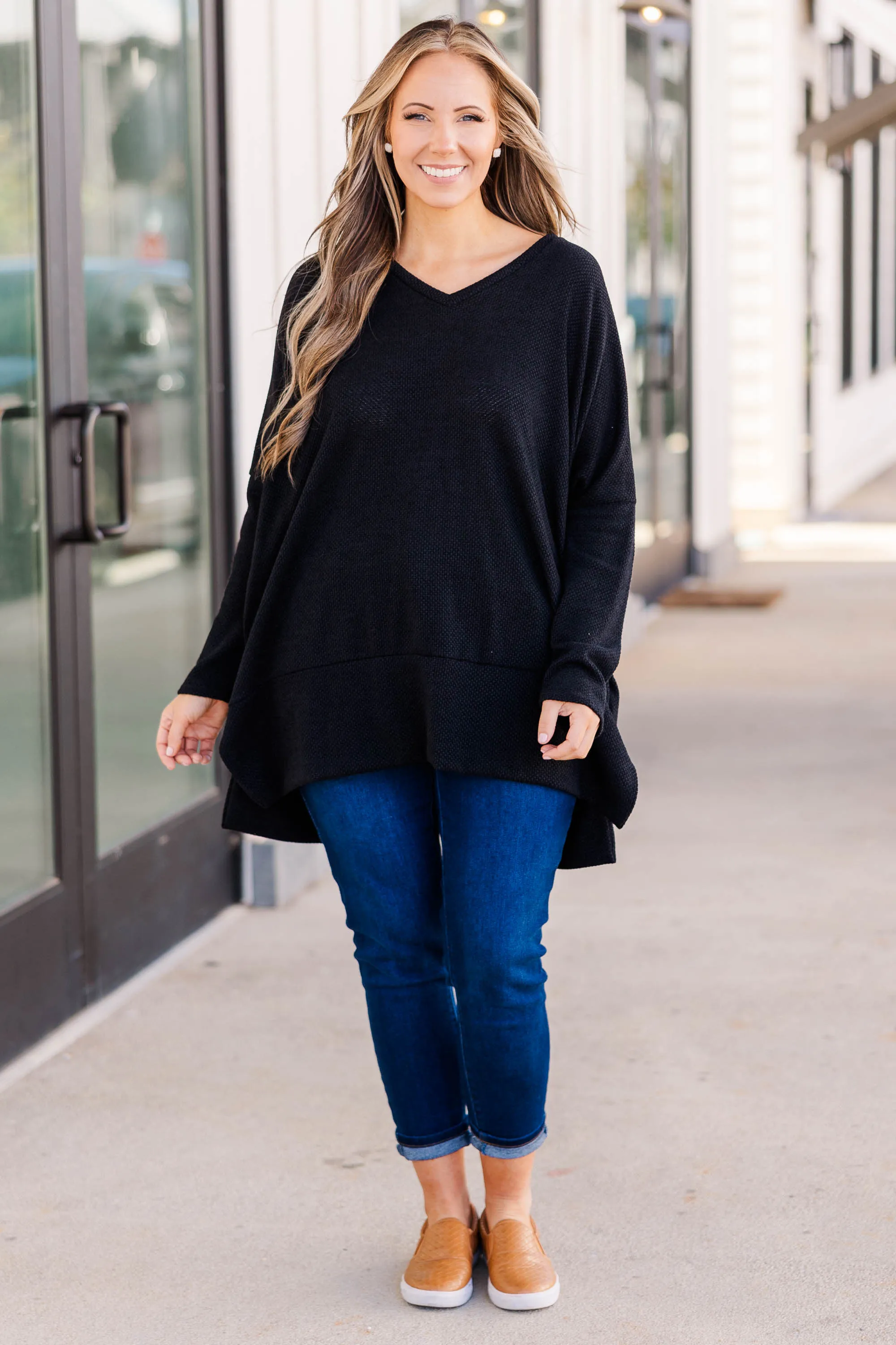 Precious Poetry Tunic, Black