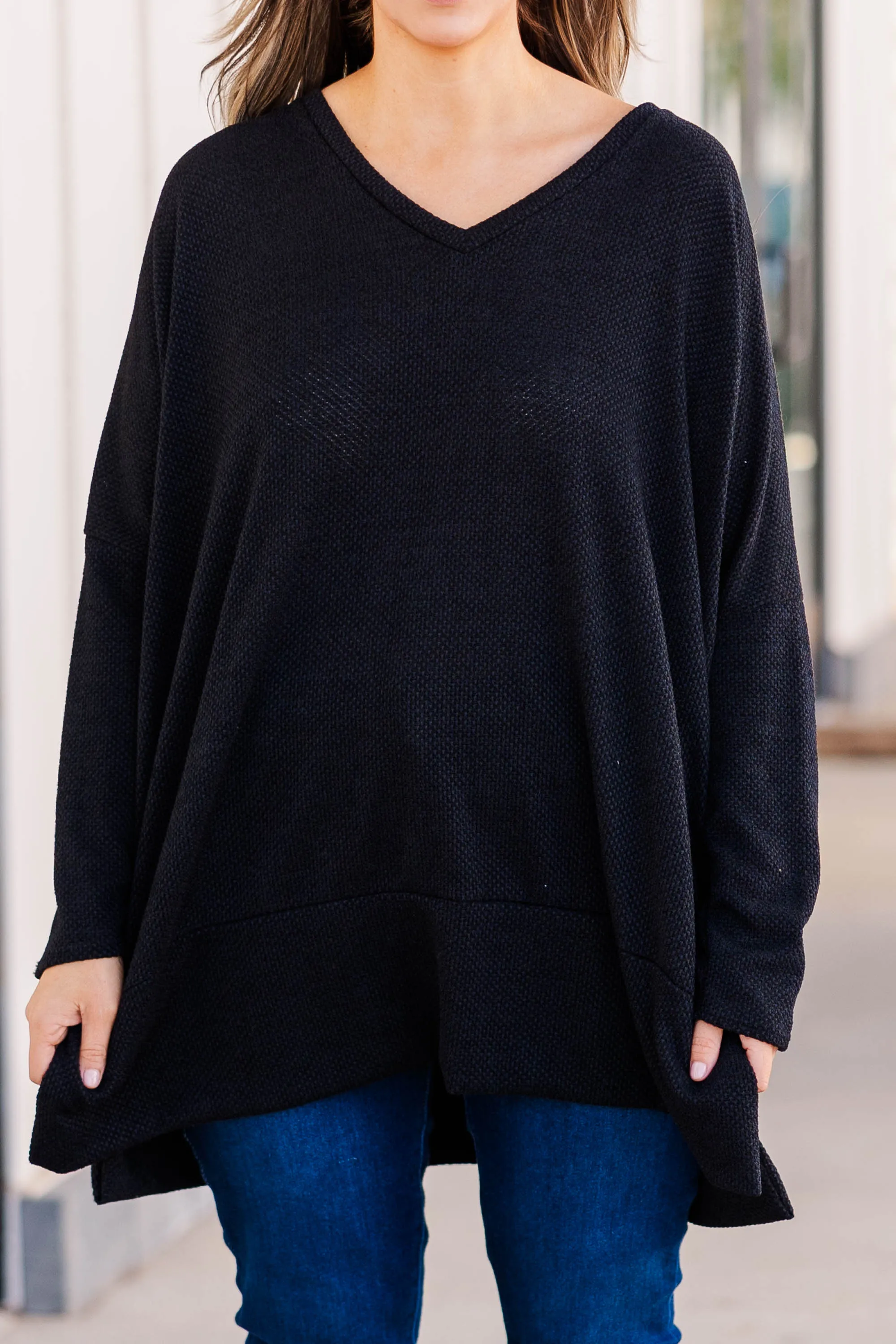 Precious Poetry Tunic, Black