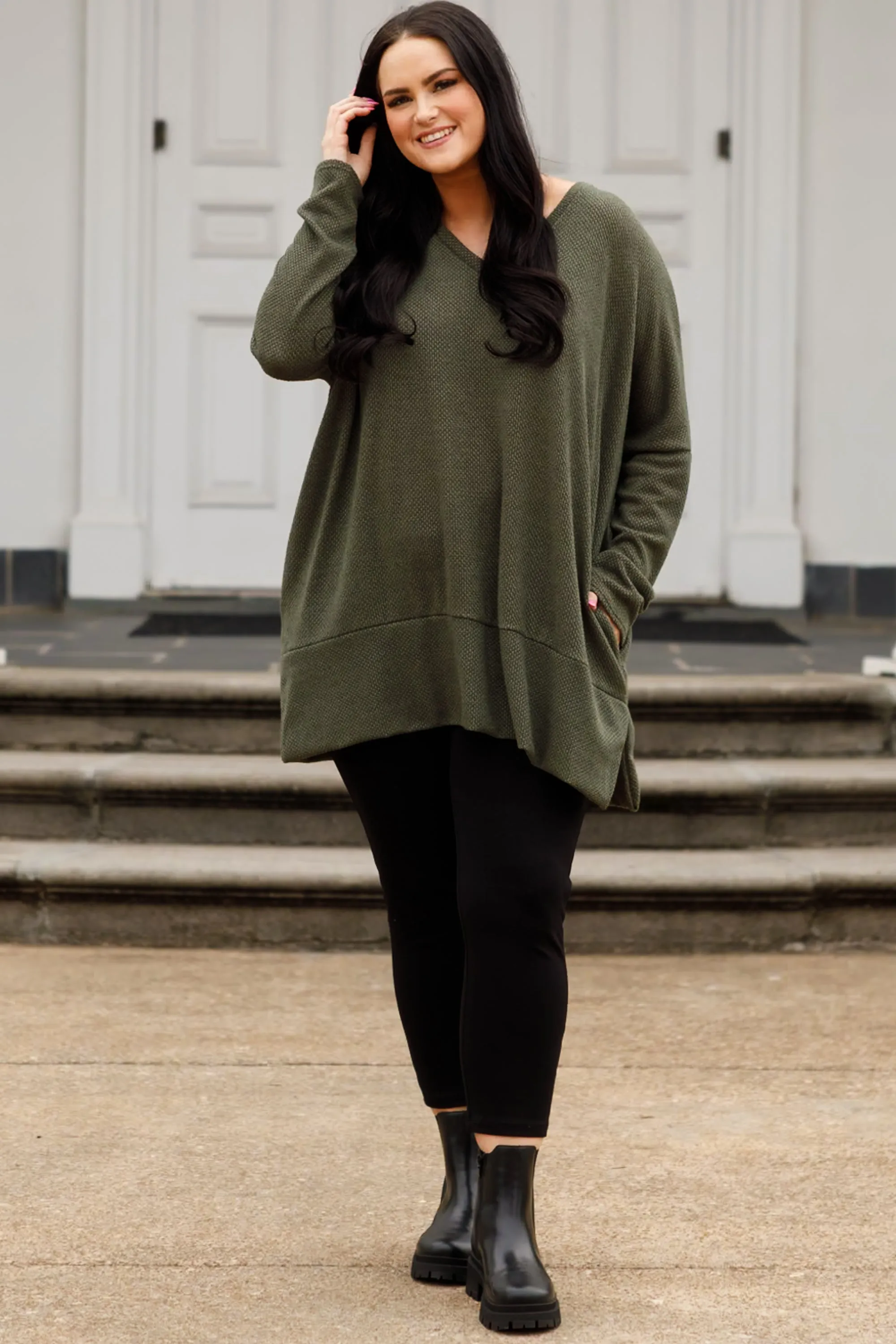 Precious Poetry Tunic, Olive