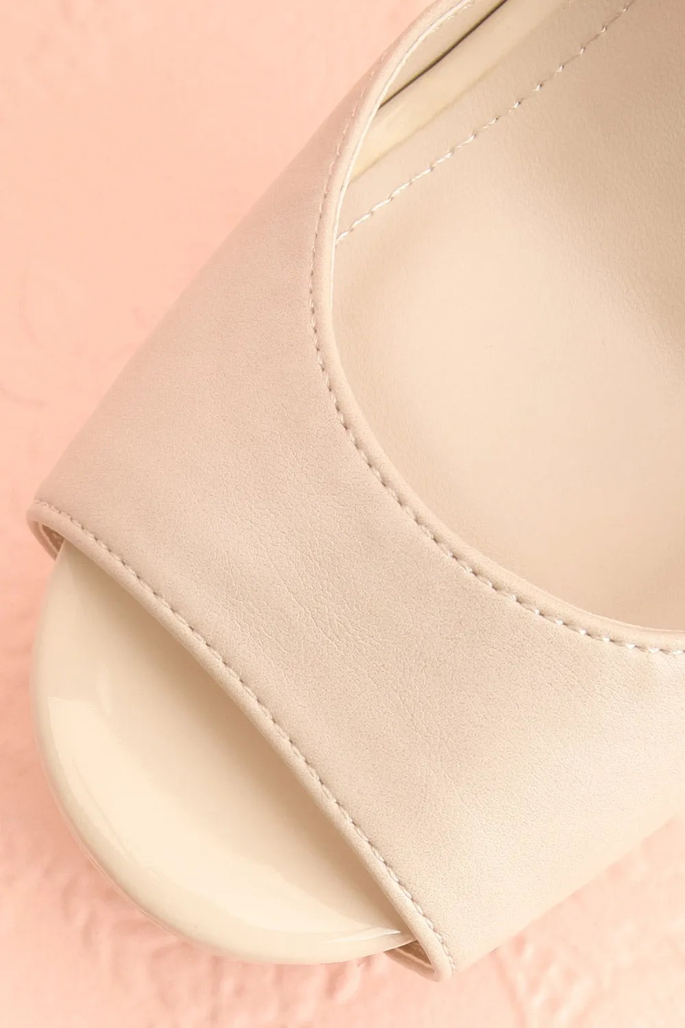 Quando Ivory | Platform Heeled Sandals