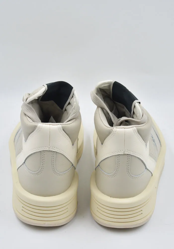 RICK OWENS DRKSHDW X CONVERSED DC02DX960 A10R0 TURBOWPN MID-TOP SNEAKERS OYSTER  (New season SS25)