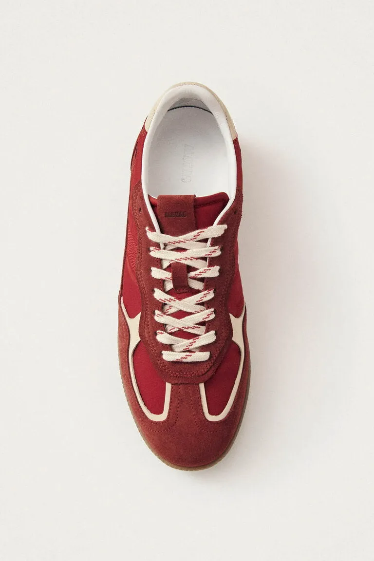 Rife Sheen Red Leather Sneakers