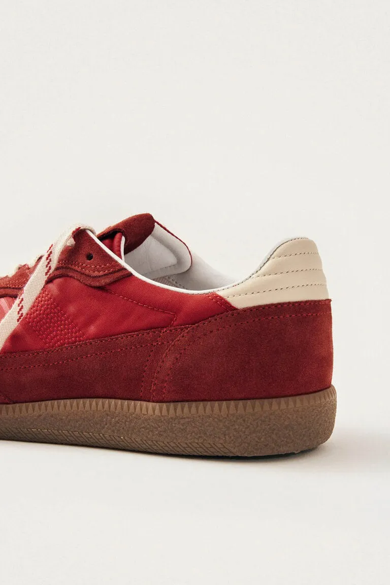 Rife Sheen Red Leather Sneakers