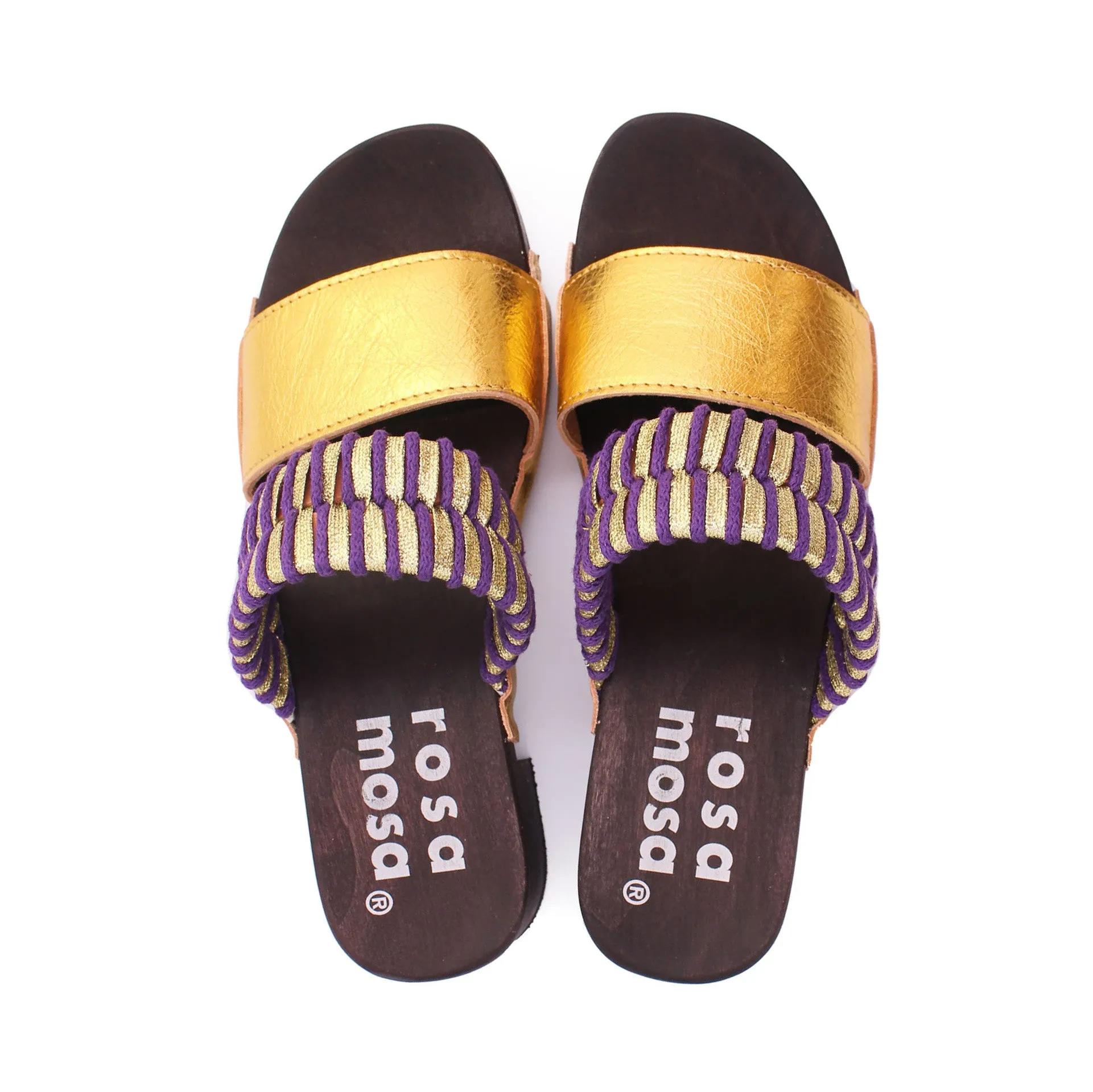 ROCCO KNOT SANDALS   GOLD LILAC DARK SOLE