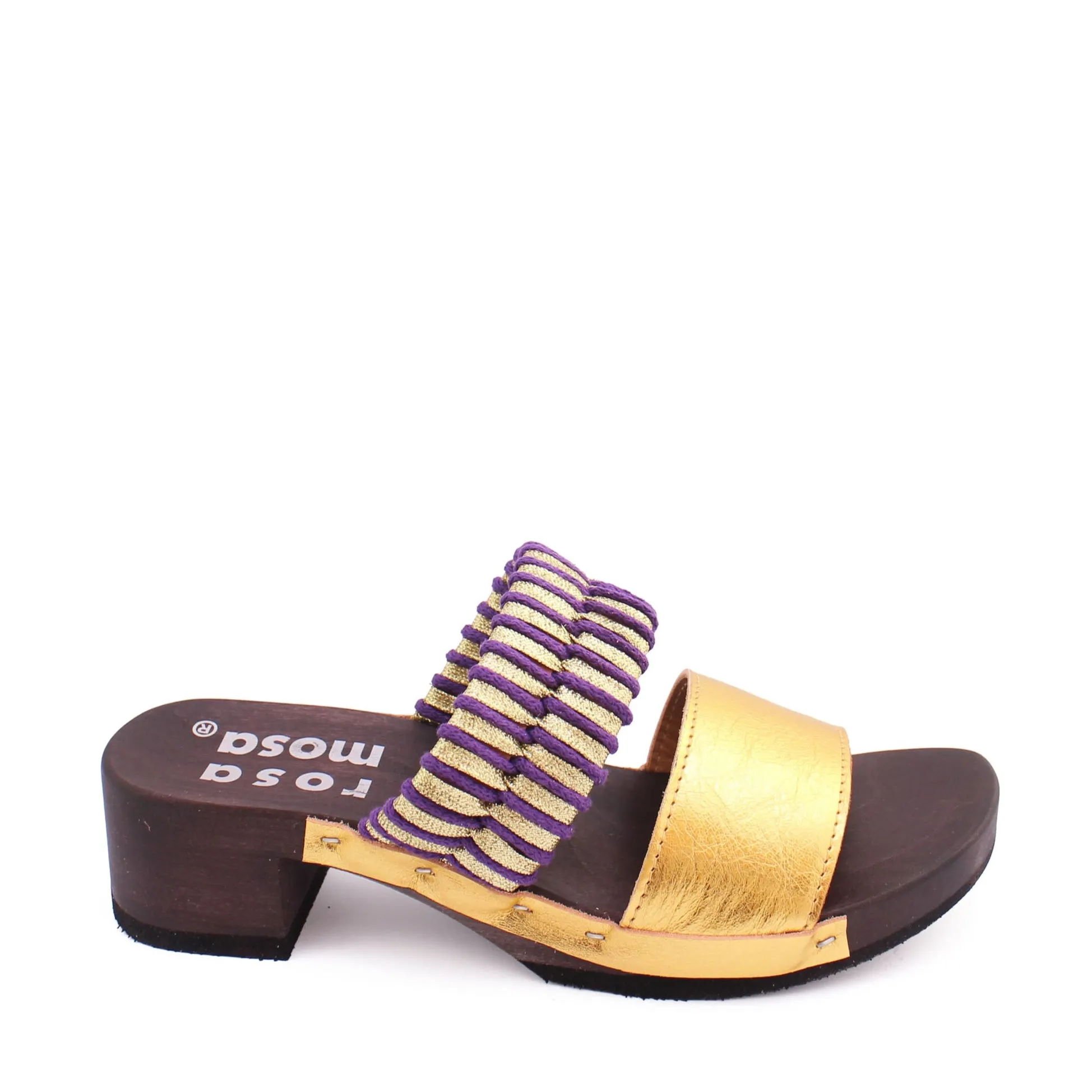 ROCCO KNOT SANDALS   GOLD LILAC DARK SOLE