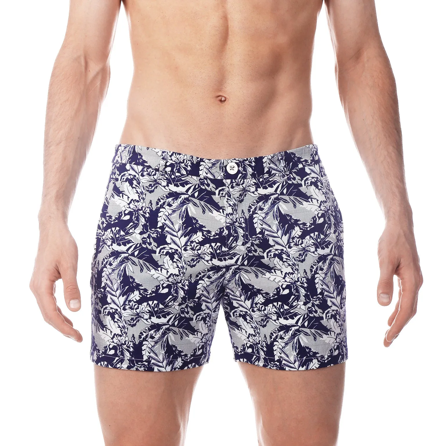SAVE 70%- Navy Lichtenstein Print Holler Short