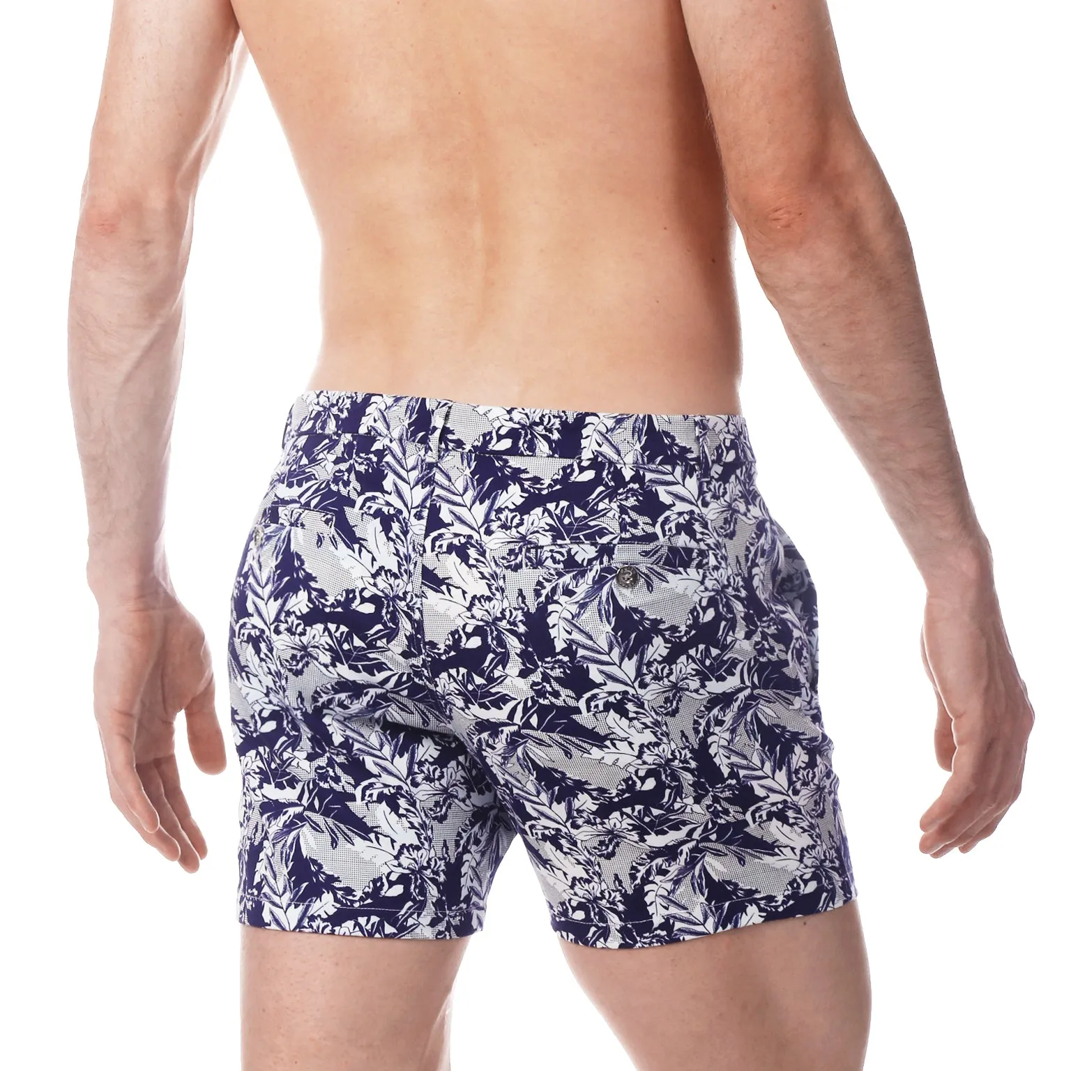 SAVE 70%- Navy Lichtenstein Print Holler Short