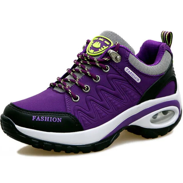 shoes woman Outdoor Casual shoes Leather suede Brand fashion Sneakers woman outdoor non-slip air damping tenis feminino casual