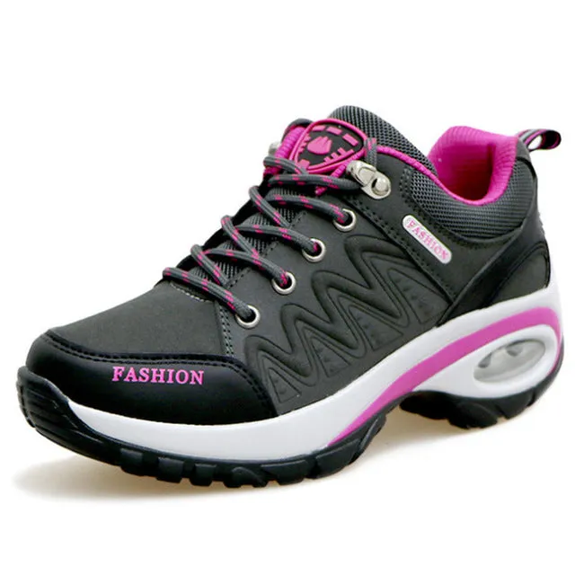 shoes woman Outdoor Casual shoes Leather suede Brand fashion Sneakers woman outdoor non-slip air damping tenis feminino casual