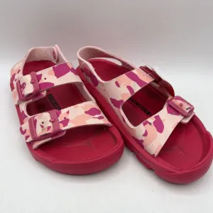 Size 1Y: Birkenstock Pink Camo Sandals
