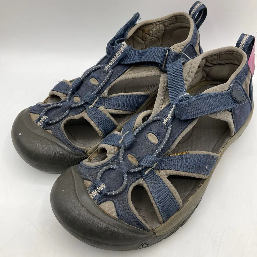 Size 4Y: Keen Blue Gray Toggle Sandals