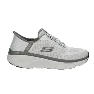 SKECHERS D'LUX WALKER - REZINATE GRAY KNIT/DURALE - MENS