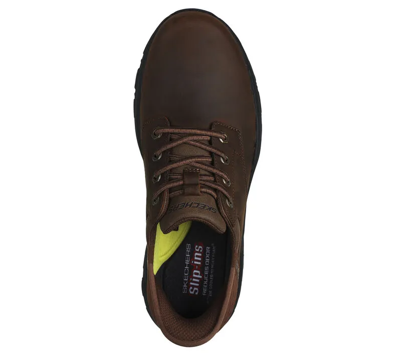 Skechers Slip ins Relaxed Fit Knowlson Kantel Dark Brown Men's