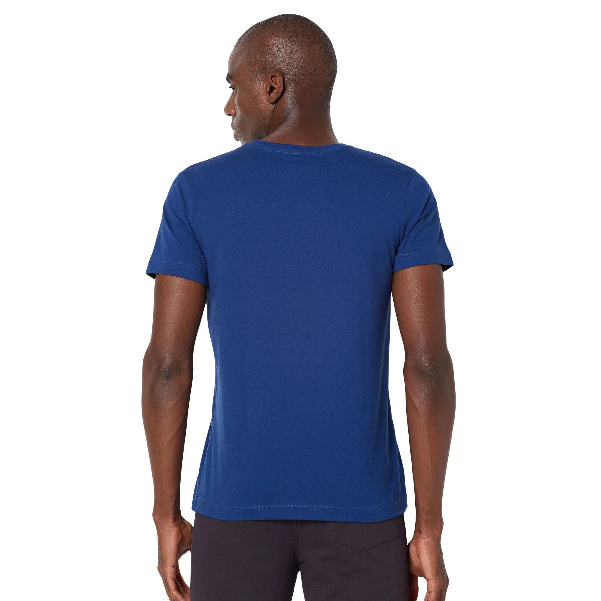 Sporto Mens Super Combed Cotton Blend Tees  Round & V-Neck (Black   Denim Navy)
