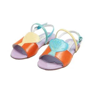 Stella McCartney Kids Seashell Faux Leather Sandals