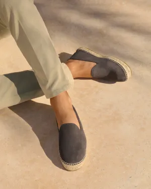 Suede Espadrilles - W10C0 - Hamptons Carbon Grey