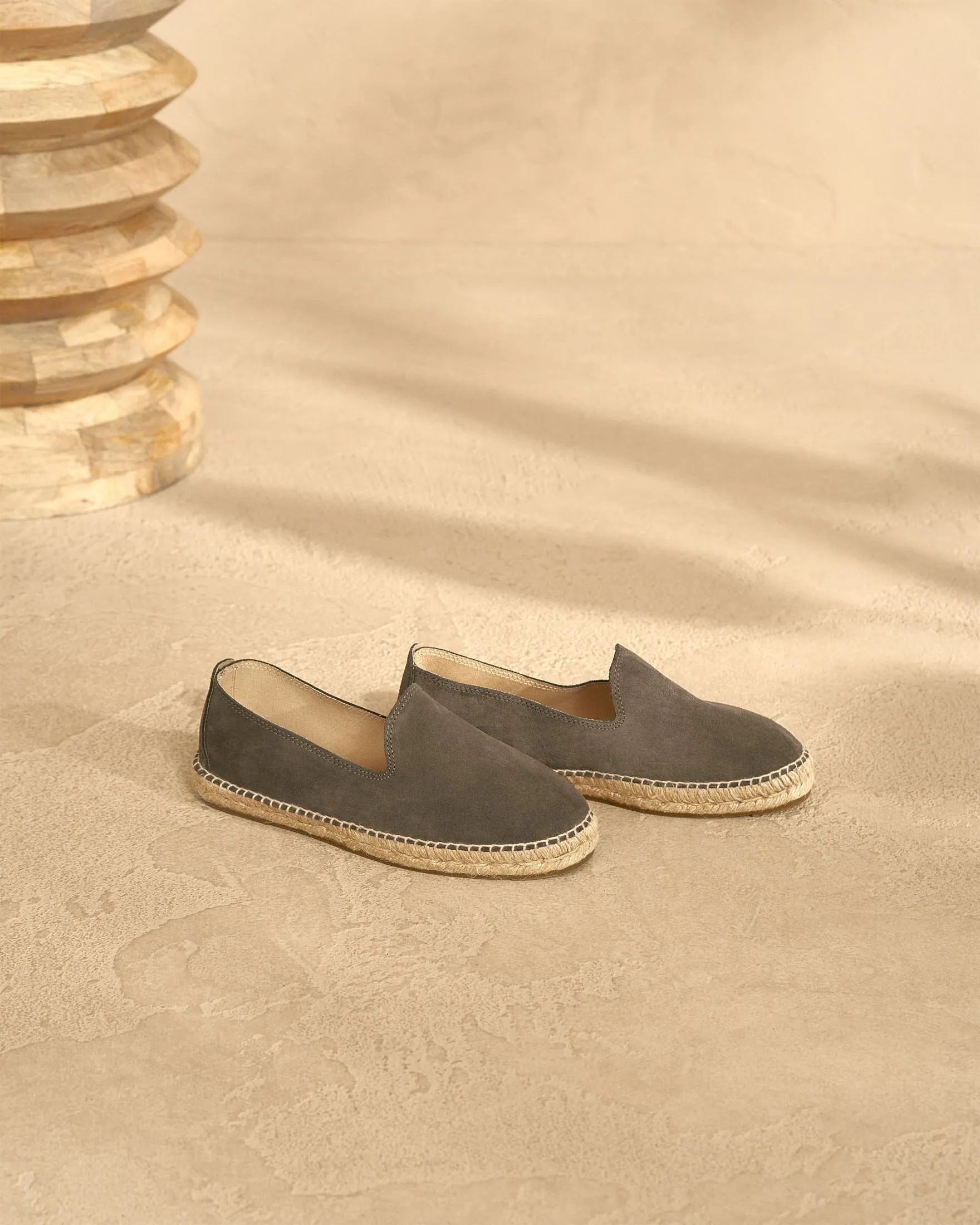 Suede Espadrilles - W10C0 - Hamptons Carbon Grey
