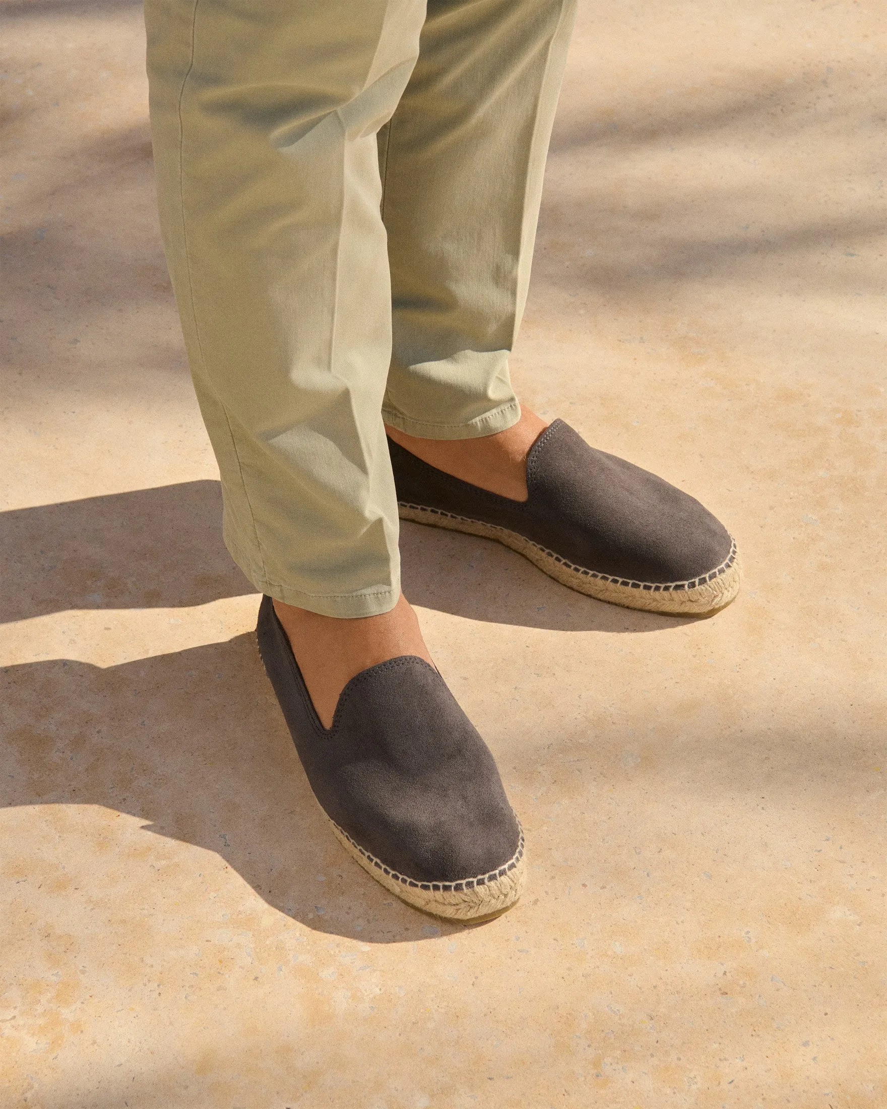 Suede Espadrilles - W10C0 - Hamptons Carbon Grey