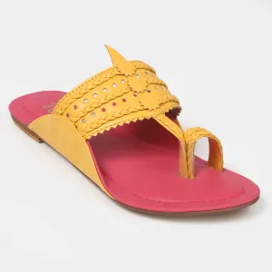 Teens Girls Slipper SL 55-3 - Pink/Yellow