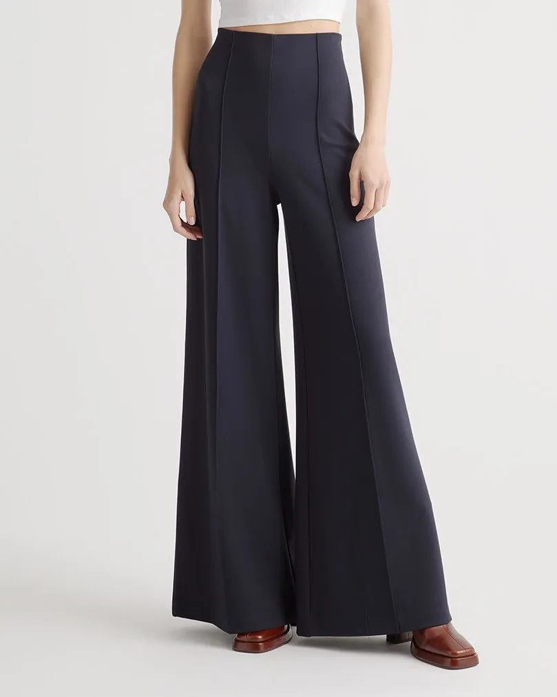 Ultra-Stretch Ponte Super Wide Leg Pants