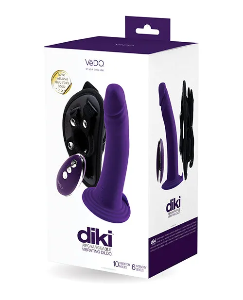VeDO Diki Rechargeable Vibrating Dildo W/harness
