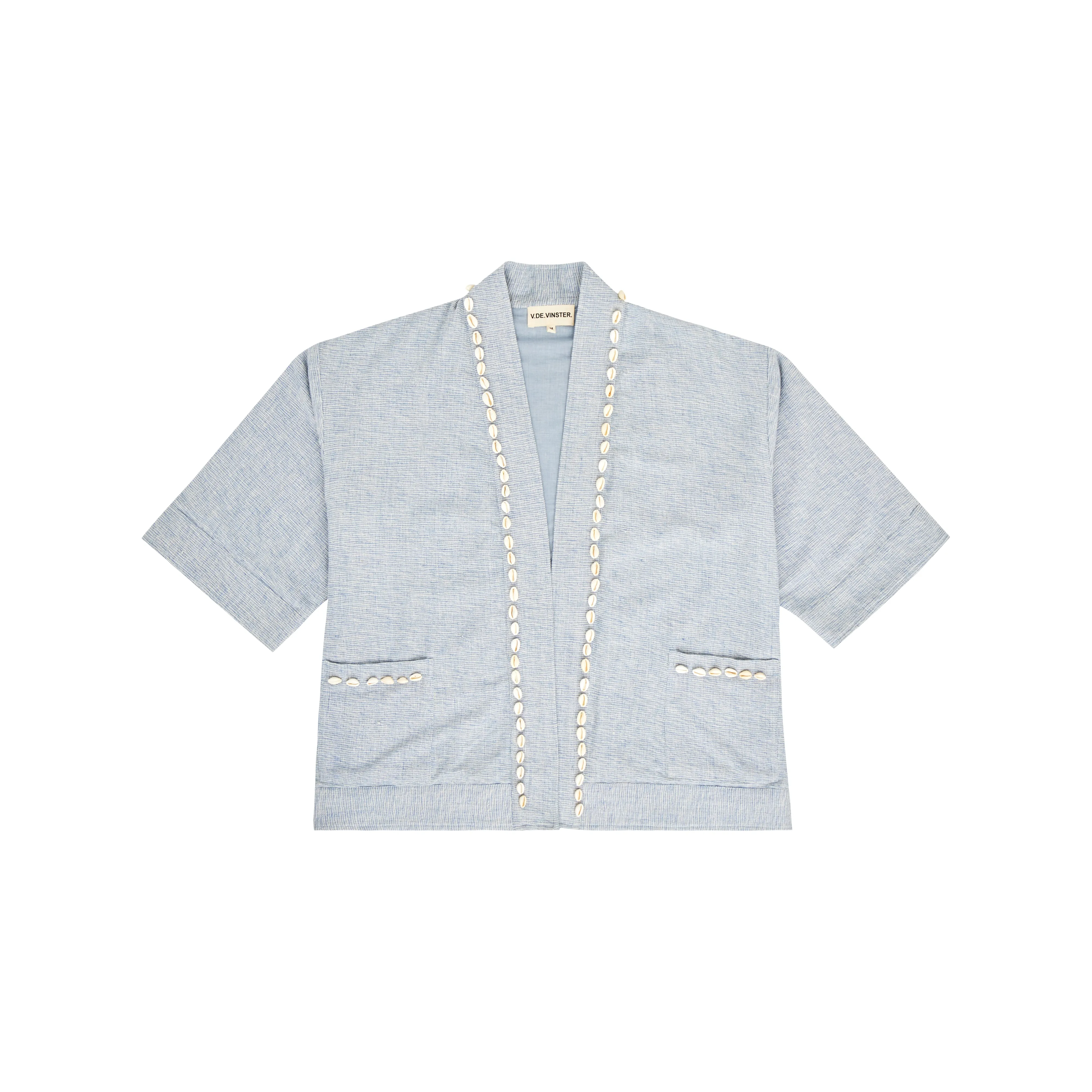 Veste en coton bleu ciel Cauris