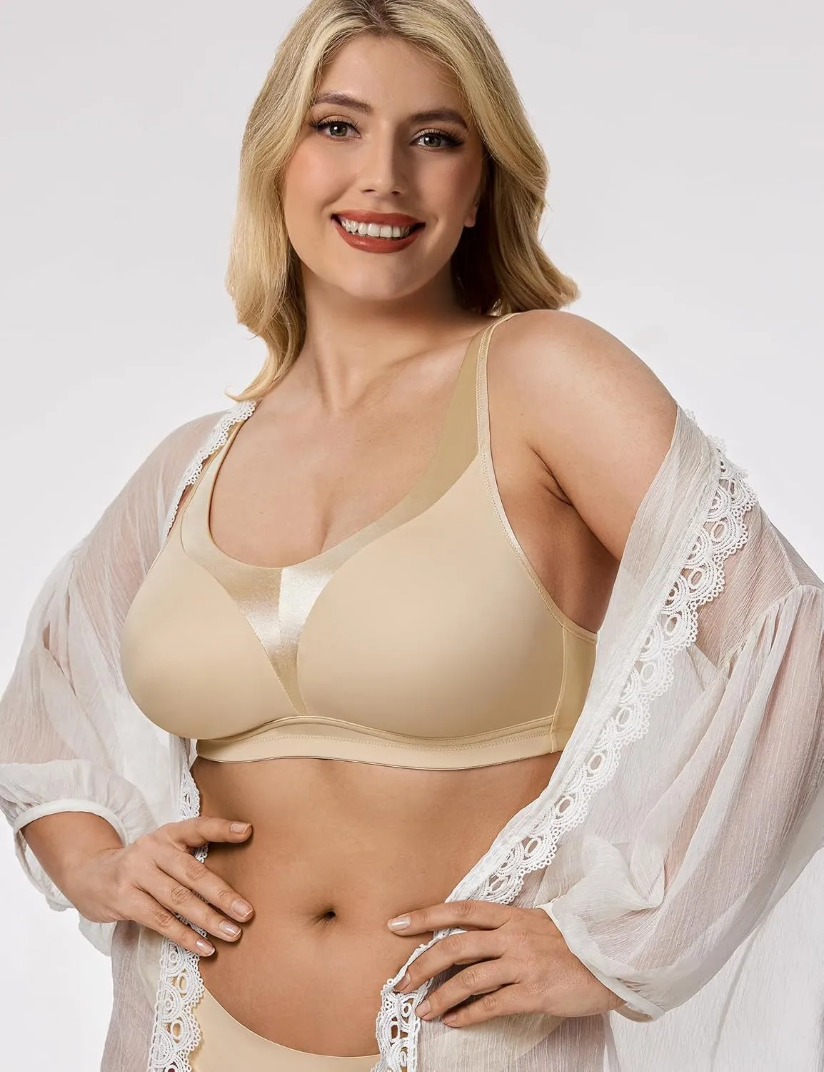 Wireless Full-Coverage Smoothing U-Back Bra