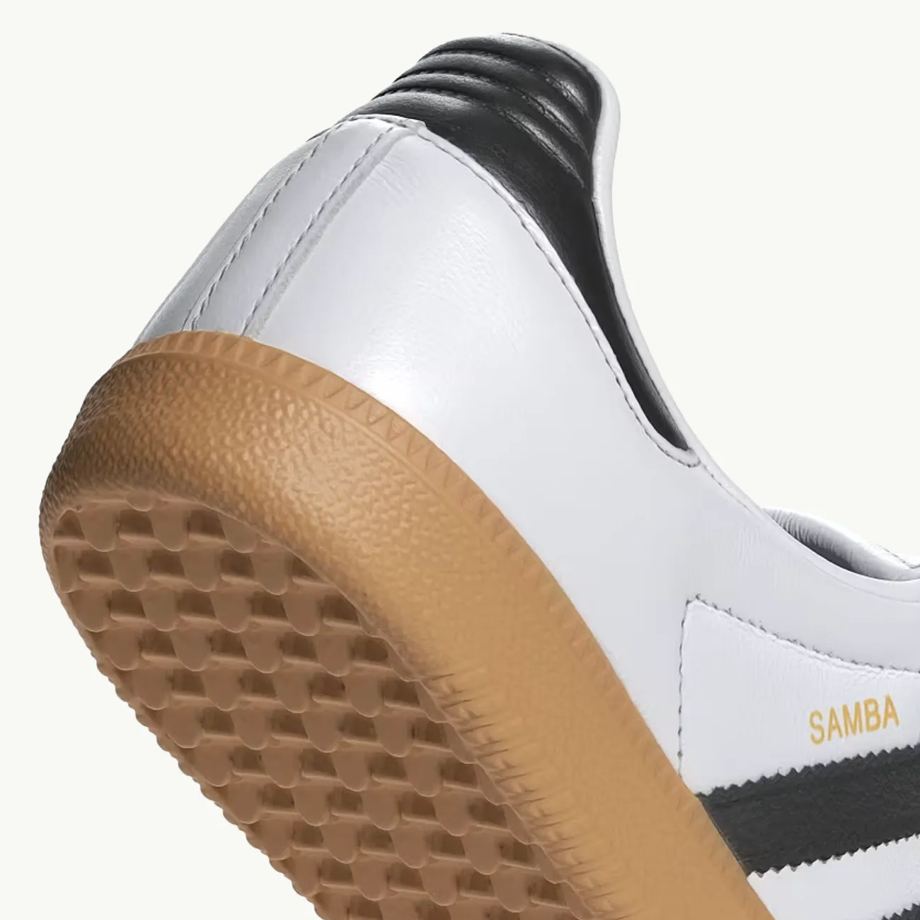 Women's Samba LT - White/Core Black/Gold Metallic