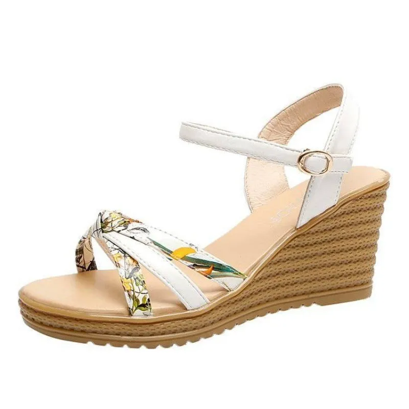 Women’s Wedge Sandals High Thick Heel Non-slip