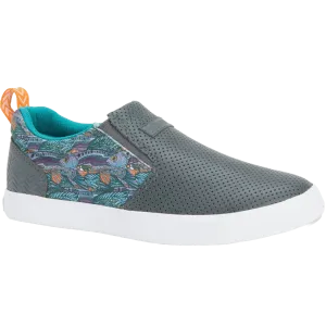 XTRATUF Ladies Fishe®wear Groovy Grayling Sharkbyte Gray Shoes XSW7GG